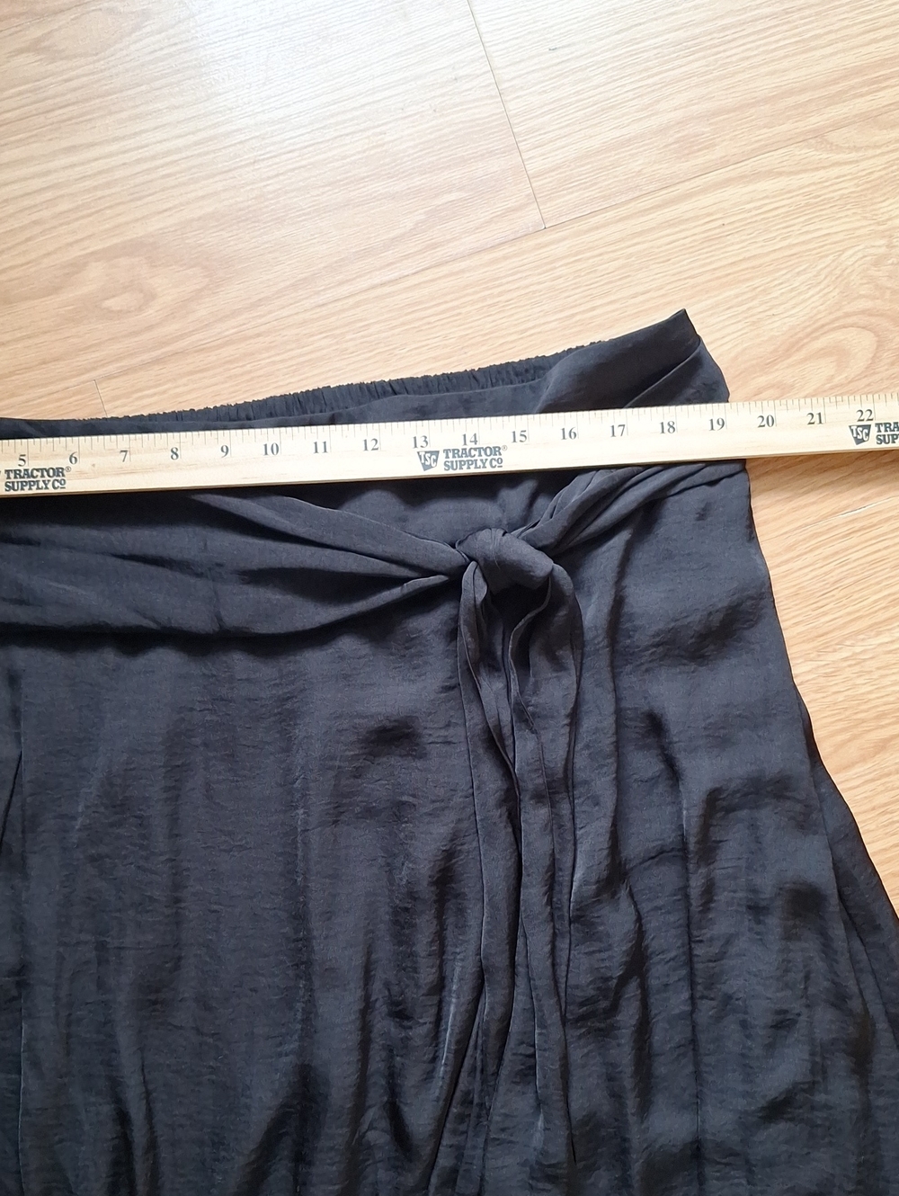 Alfani Black Midi Tie-Waist Skirt - Picture 3 of 6